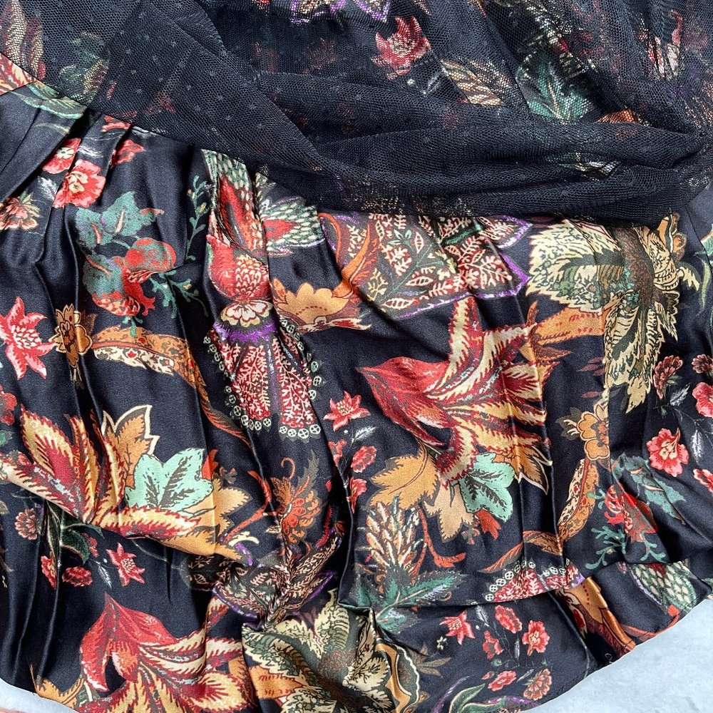 NWT Cara Cara Ritchie Layered Floral & Tulle dress M - Picture 11 of 14